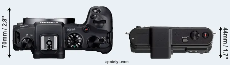 Compare RP versus V1 top