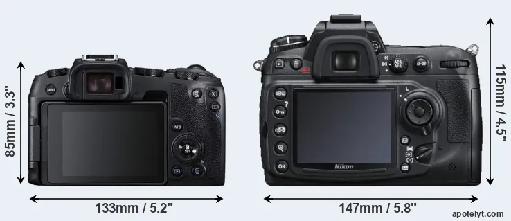 Comparison RP or D300S rear