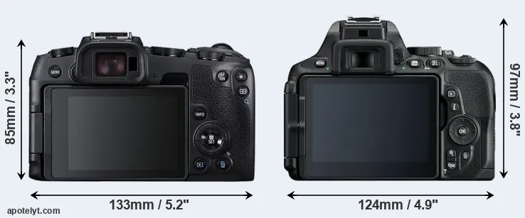 Comparison RP or D5600 rear