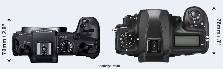 Compare RP versus D780 top