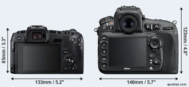 Comparison RP or D810 rear