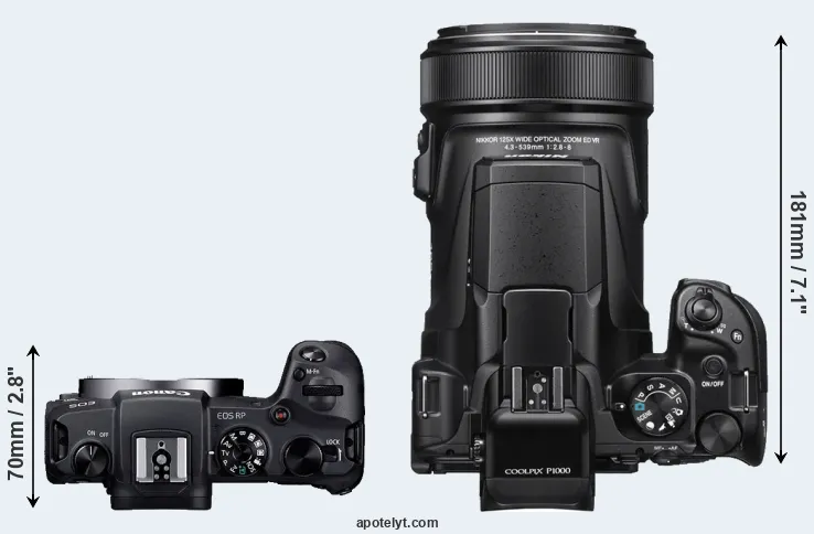 Compare RP versus P1000 top