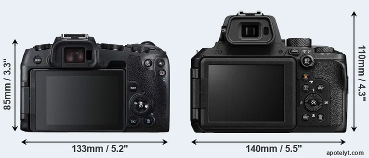 Comparison RP or P950 rear