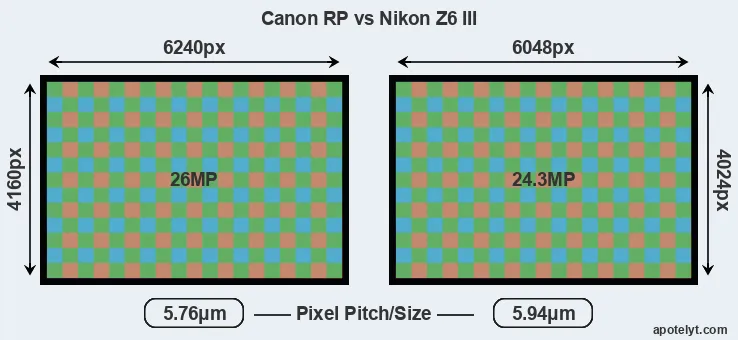 RP versus Z6 III MP