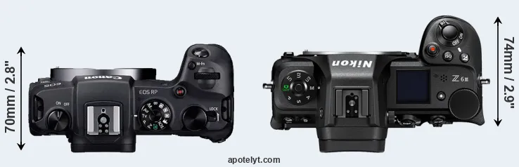 Compare RP versus Z6 III top