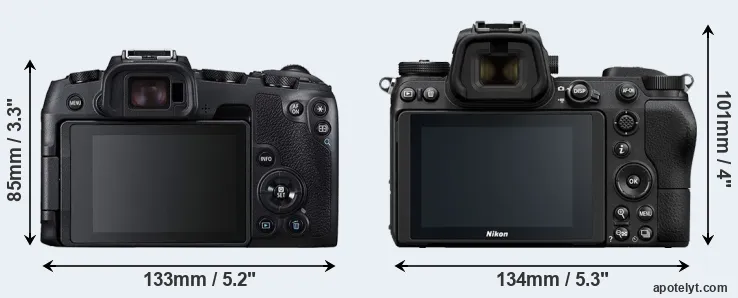 Comparison RP or Z7 rear
