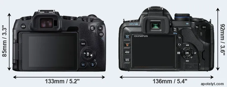 Comparison RP or E-520 rear