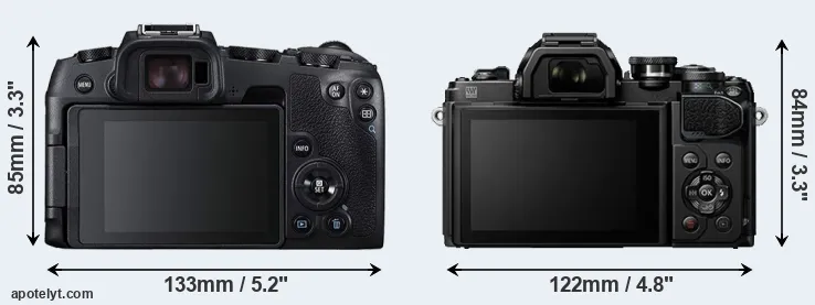 Comparison RP or E-M10 III rear