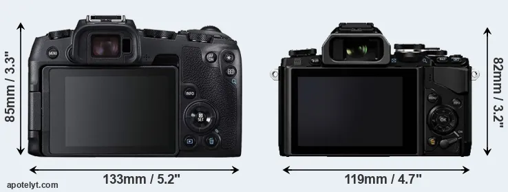 Comparison RP or E-M10 rear