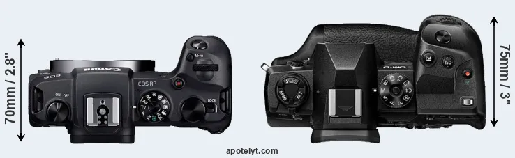 Compare RP versus E-M1X top