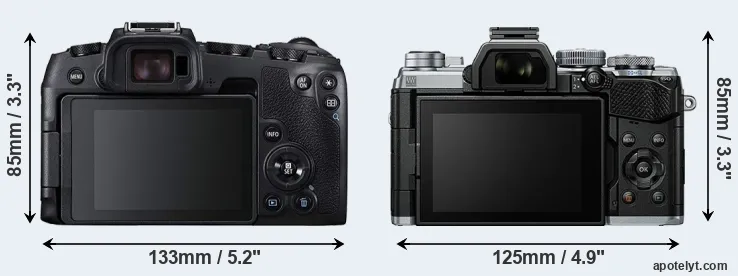 Comparison RP or E-M5 III rear