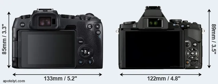 Comparison RP or E-M5 rear