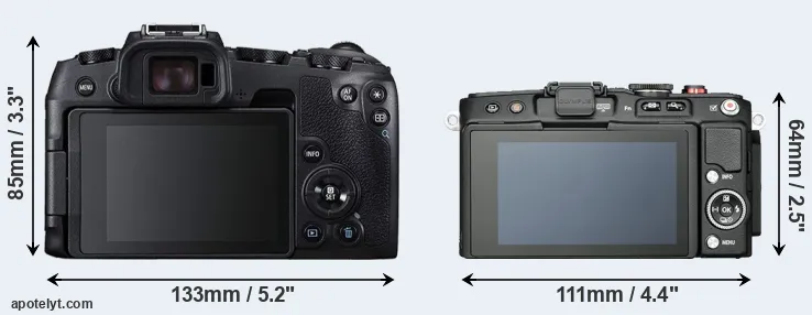 Comparison RP or E-PL6 rear