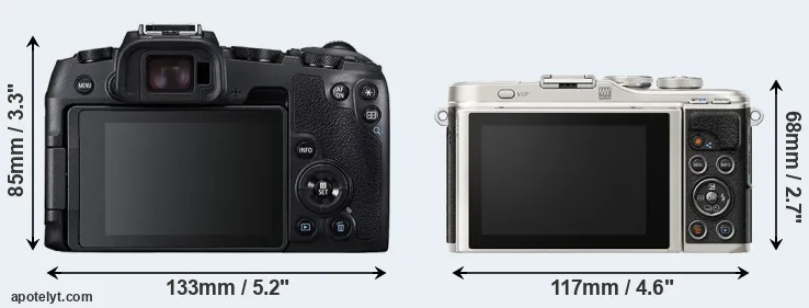 Comparison RP or E-PL9 rear