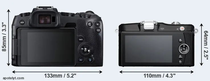 Comparison RP or E-PM1 rear