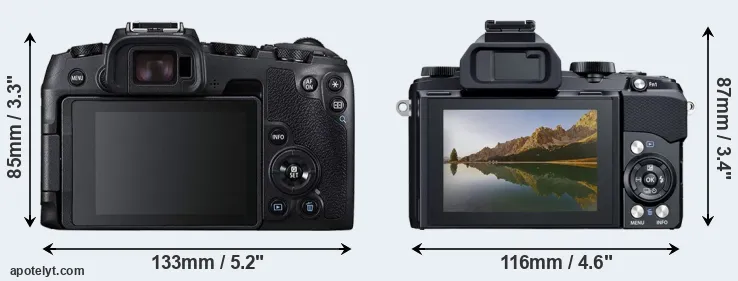 Comparison RP or Stylus 1 rear