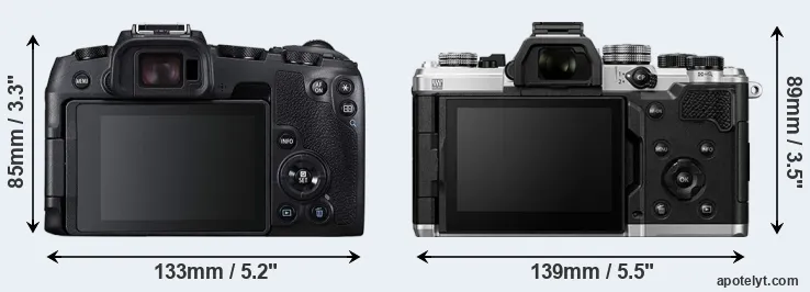 Comparison RP or OM-3 rear