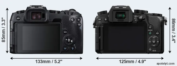 Comparison RP or G7 rear