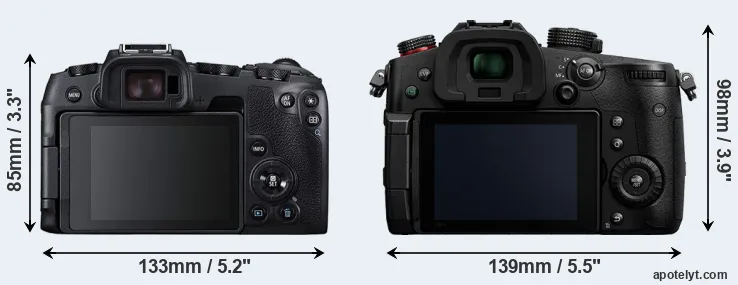 Comparison RP or GH5 II rear