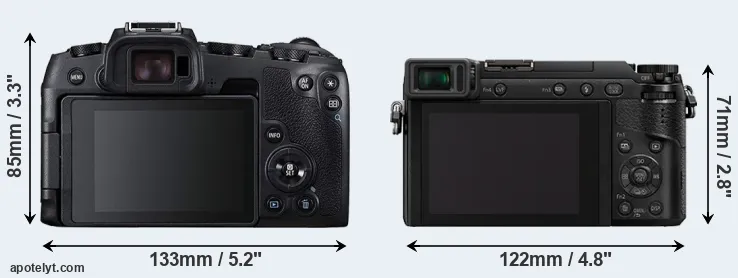 Comparison RP or GX85 rear