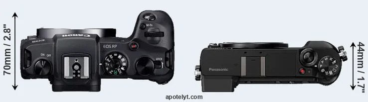 Compare RP versus GX85 top