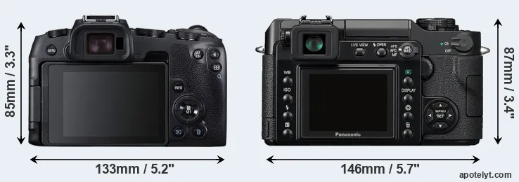 Comparison RP or L1 rear