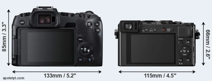 Comparison RP or LX100 rear