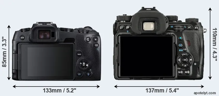 Comparison RP or K-1 rear
