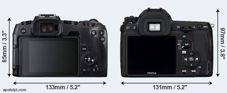 Comparison RP or K-5 rear