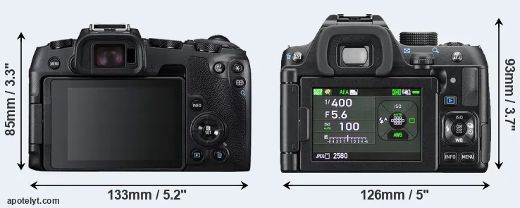 Comparison RP or K-70 rear