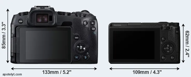 Comparison RP or GR III rear