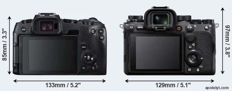 Comparison RP or A1 rear