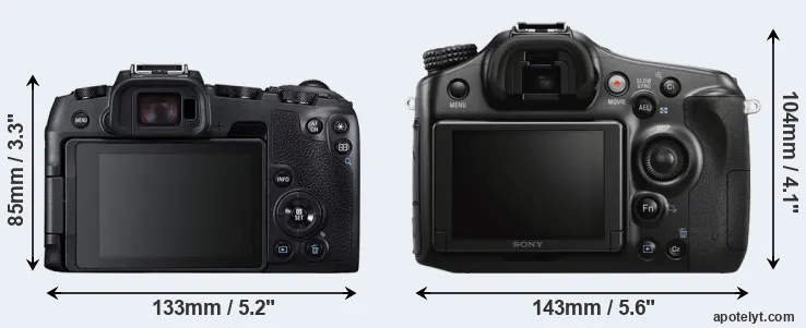Comparison RP or A68 rear