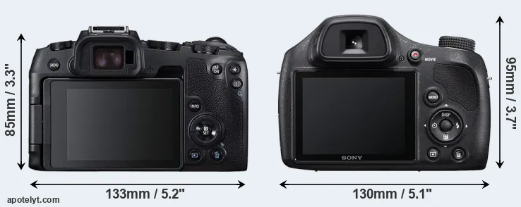 Comparison RP or H400 rear