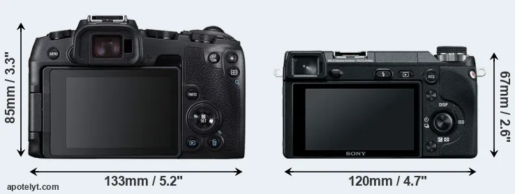 Comparison RP or NEX-6 rear