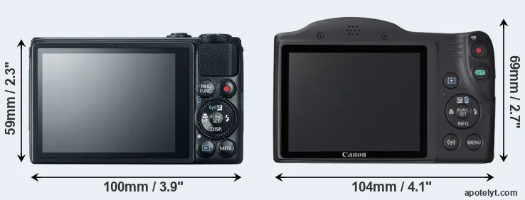 Comparison S120 or SX420 rear