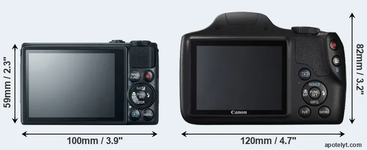 Comparison S120 or SX540 rear