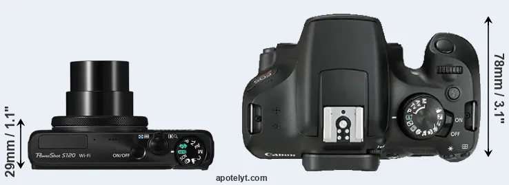 Compare S120 versus T6 top