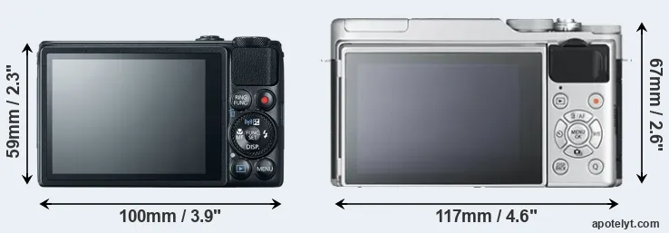 Comparison S120 or X-A10 rear