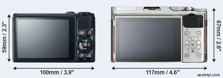 Comparison S120 or X-A3 rear