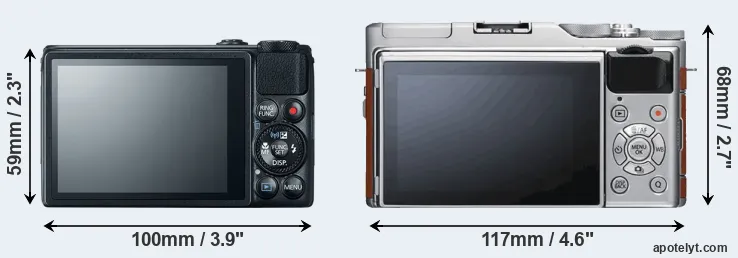 Comparison S120 or X-A5 rear