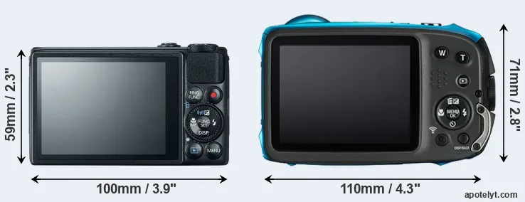 Comparison S120 or XP130 rear