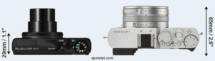 Compare S120 versus D-LUX 7 top