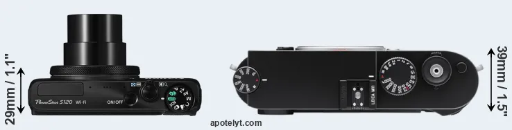 Compare S120 versus M11 top
