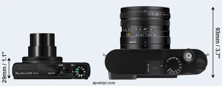 Compare S120 versus Q3 top