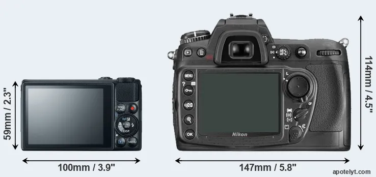 Comparison S120 or D300 rear