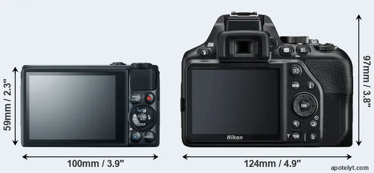 Comparison S120 or D3500 rear