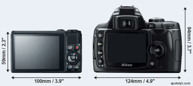 Comparison S120 or D40 rear