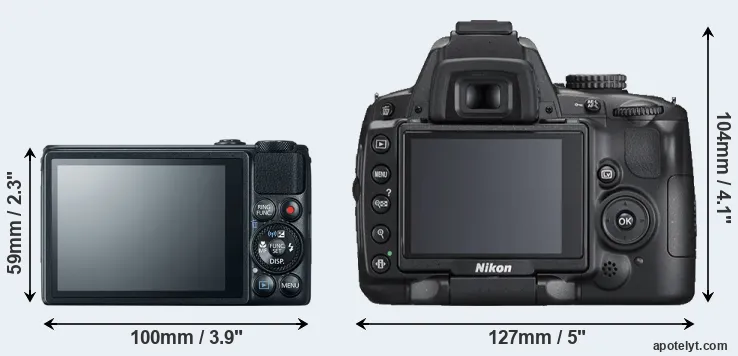 Comparison S120 or D5000 rear