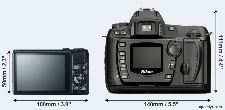 Comparison S120 or D70 rear